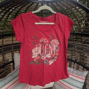 Lucky Brand Floral Screen T-shirt